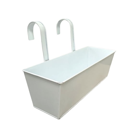 SDFGTstore Railing Planter Box for Flowers and Herbs Plant Holder for Fences or Balconies