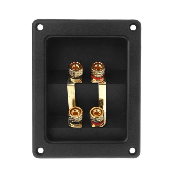 SDFGTstore Reliable Screw Terminal Round Cup Connector Positive (red) and Negative (black)