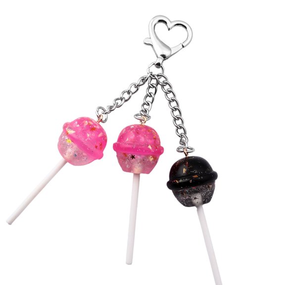SDFGTstore Resin Candy Keychain For Everyday Use Scratch Resistant Lollipop Pendant Keyring