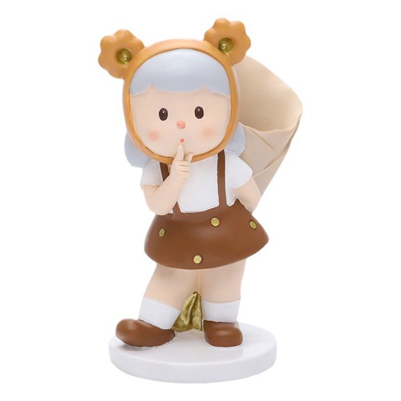 SDFGTstore Resin Girl Bust Flower Pot Home Decoration Furnishing Articles Flowerpot