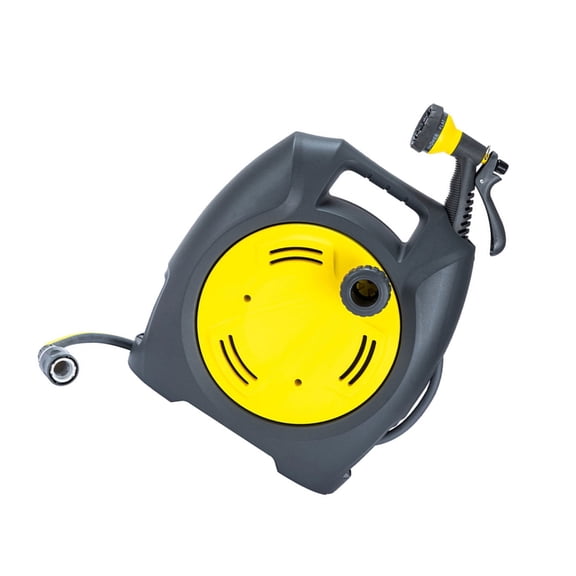 SDFGTstore Retractable Hose Reels Desk Portable Garden Hose Reels Water Hose Reels for Garden Watering and Auto Car Washing Tool