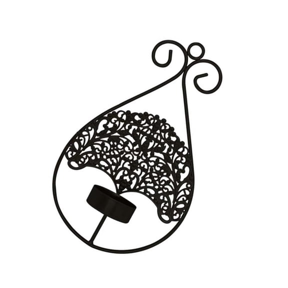 SDFGTstore Retro Metal Tree Shape Designs Wall Sconce Candle Holder for Holiday Decorations