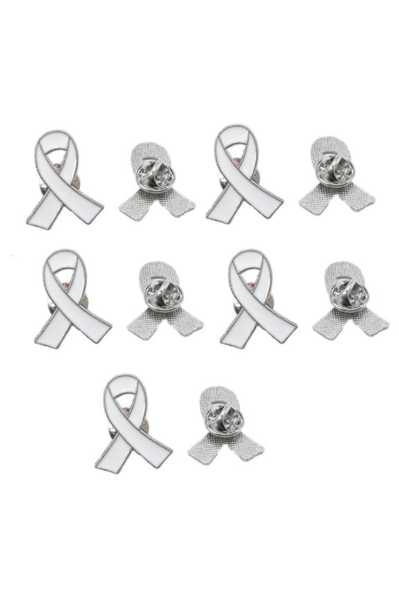 Ribbon Safety Pins Surviving Cancers Awareness Lapel Pin Aid Badge Pins