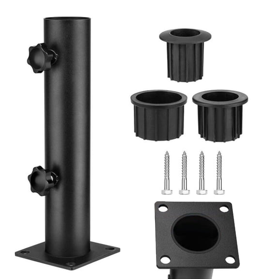 SDFGTstore Rust Resistant Steel Umbrella Bracket Stand Mount Clamp with Strong Construction Universal for Patios Picnics Table Dock