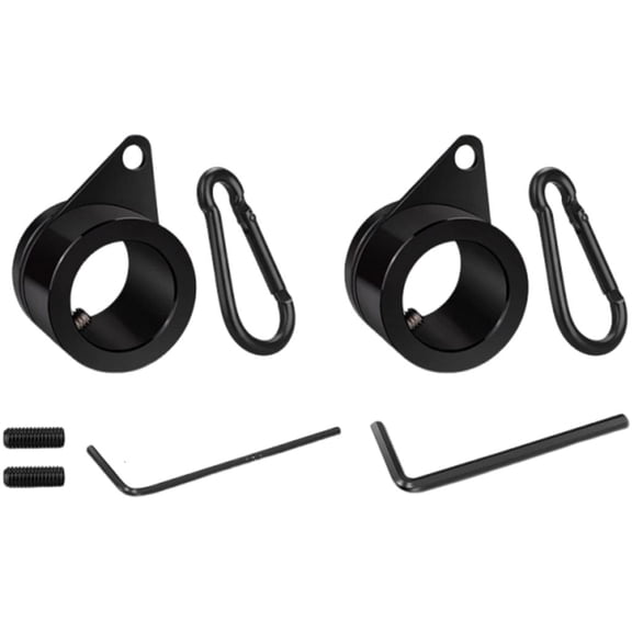 SDFGTstore 2pcs AntiTangle Flag Poles Rings Aluminum Alloy 360 Rotating Spinner with Hook for 0.8-1.01Inch FlagPoles Accessories