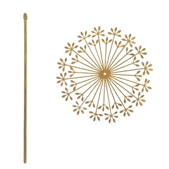 SDFGTstore Rusty Dandelions Sculpture Garden Stake Weather Resistant Landscape Art Decors