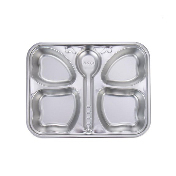 SDFGTstore Sections Dinner Plates for Adults Kids Picky Eaters Campers and Portion Control Mes Trays Household Kitchen Restaurant