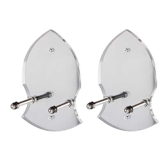 SDFGTstore Set of 2 Acrylic Wall Mounted Rack Swords and Axes Display Shelf Sturdy Vertical Decorative Holder Office Decorations