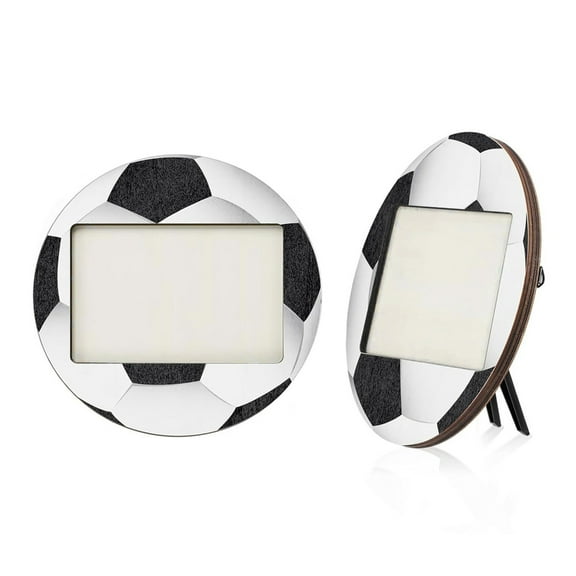 SDFGTstore Set of 2 Wood Baseball Soccer Decorative Photo Frames for Home Tabletop Display