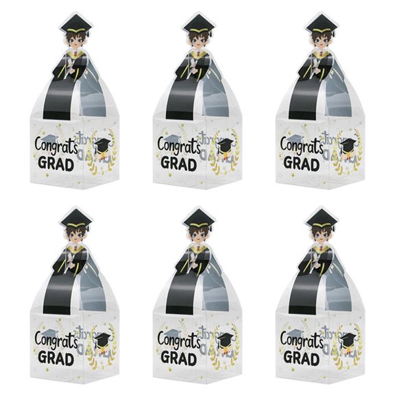 SDFGTstore Set of 50 Graduation Snack Boxes Colorful Graduation Boxes Treat Candy Box