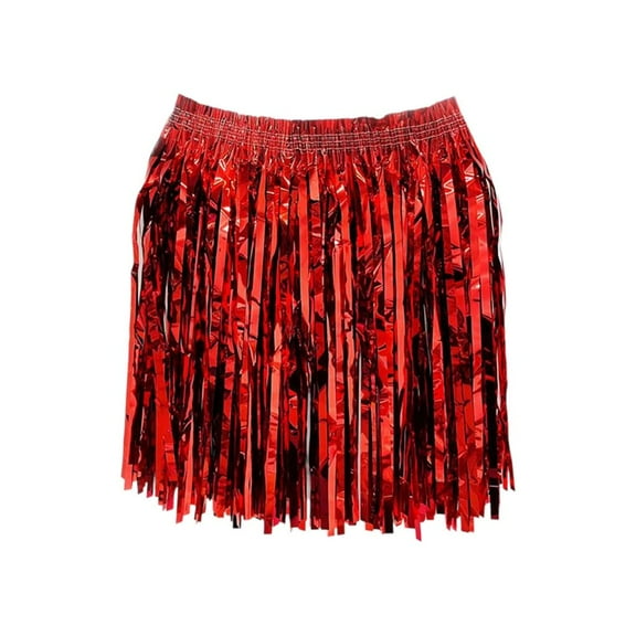 SDFGTstore Shimmering Grass Skirt Dance Skirts for Kid and Sparkling Dance Skirts