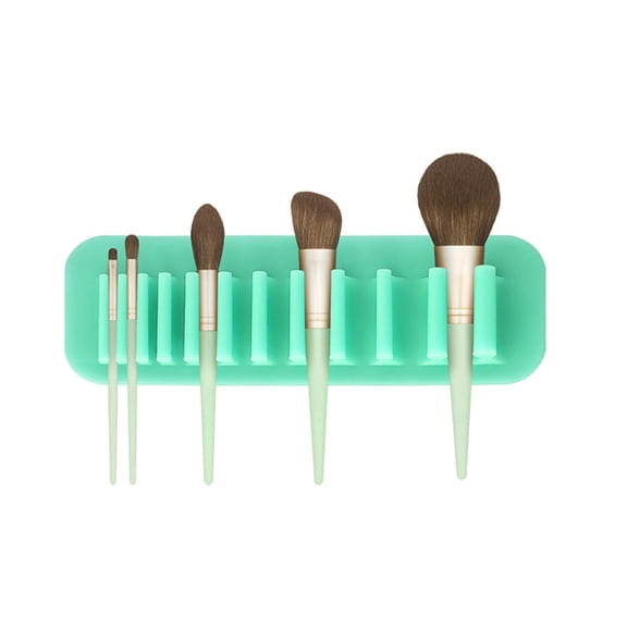SDFGTstore Silicone Cosmetic Brush Storage Rack Drying Rack Hanging Makeup Brushes Holder