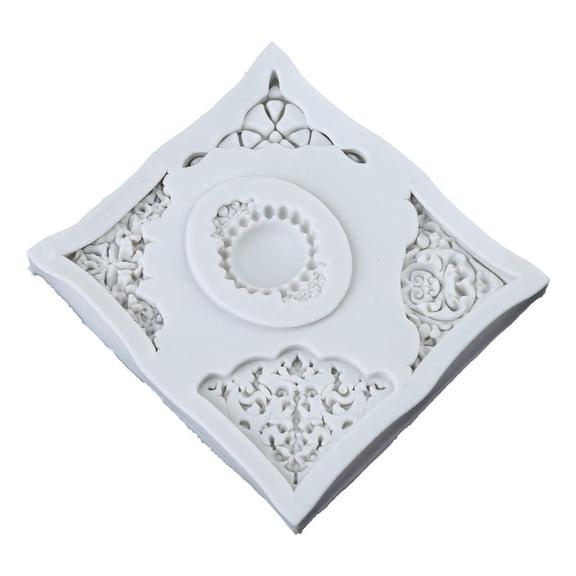 SDFGTstore Silicone Fondant Mould Cake Plant Tree Sugarcraft Chocolate Molds Lace Embossed