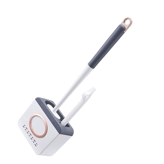SDFGTstore Silicone Toilet Brush Flexible Wall Mounted Bowl Cleaner Brush Holder Efficient Cleaning with Edge Cleaner For Bathroom