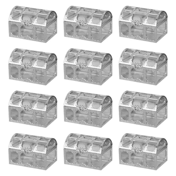 SDFGTstore Silver/Golden Candy Boxes Elegant Treasure Box Candy Storage Jar for Wedding