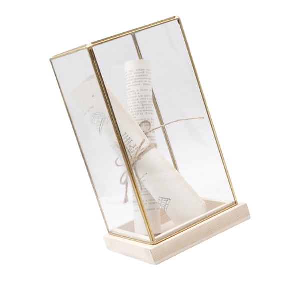 SDFGTstore Small Glass Display Display Case for Collectibles for Homes Accent