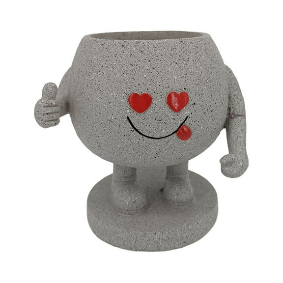 SDFGTstore Smile Face Planters Mini Plant Planters Face Succulent Planter Desktop Planter