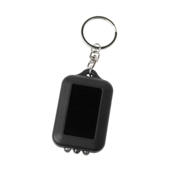 SDFGTstore Solar Light Keychain Solar LED Keychain LED Keyring Torch Plastic Texture Suitable for Backpacking and Travel Essentials