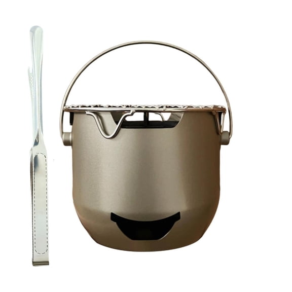 SDFGTstore Solid And Safe Miniature Stove with BBQ Tongs For Family Outings Group Barbecue