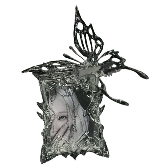 SDFGTstore Solid Structure 3D Butterfly Pattern Card Sleeve for Youthful Individuals Fashionable Clear Photocard Holder Card Case