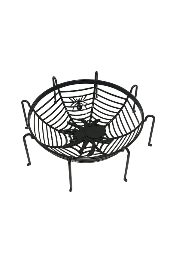 Spiders Web Baskets Halloween Candy Bowls Decorative Cobweb Shape Fruit Holder
