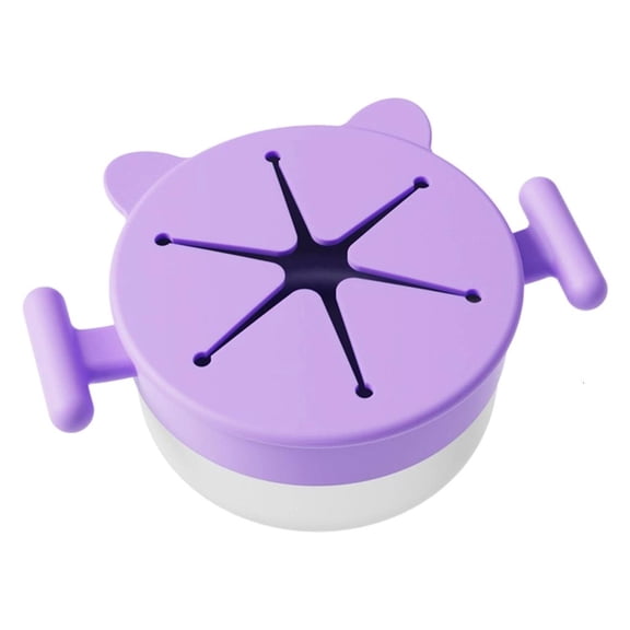 SDFGTstore Spill Proof Stainless Steel Snacks Cup with Silicone Lid for Kids Portable and Multipurpose for Fruits Nut Travel Use