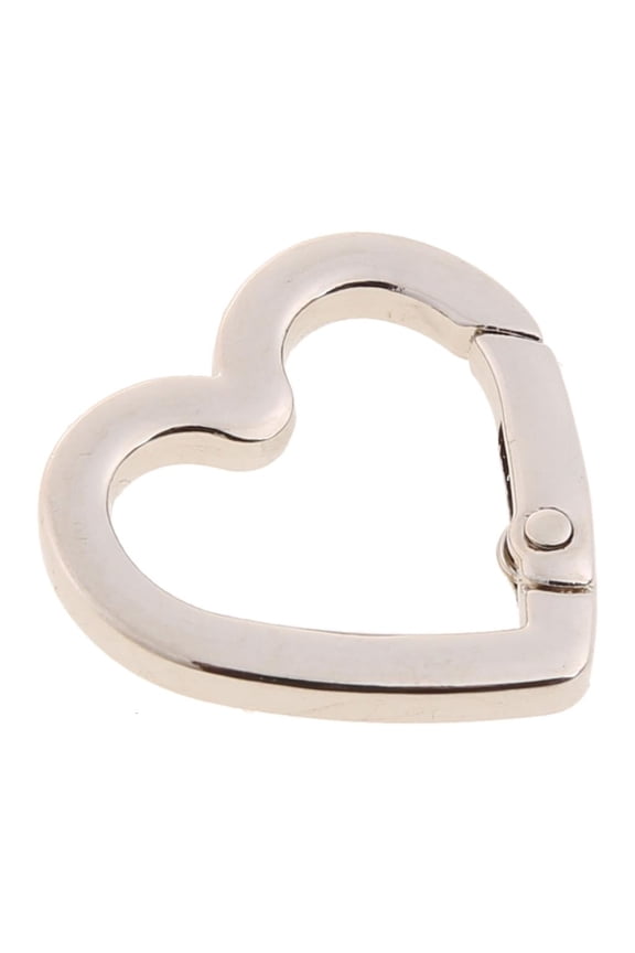 Spring O Ring,Round Carabiner Snap Clip Triggers Spring Keyring Buckle,O Ring for Bags,Purses Heart Shape