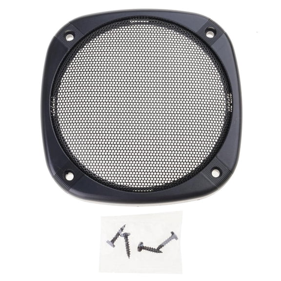 SDFGTstore Square Speaker Grille Car Subwoofer Mesh Cover Metal Grill Protector For Speaker