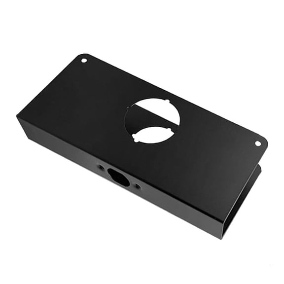 SDFGTstore Stainless Steel Door Reinforcer with Single Bore for 1 3/4 Inch Door Security