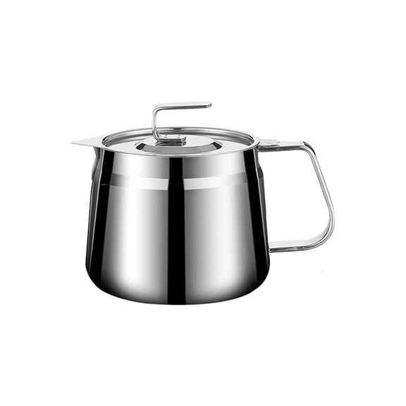 SDFGTstore Stainless Steel Oil Filter Jugs With Precisions Mesh Strainer and Lid Efficient Kitchen Grease Container Storage Pot