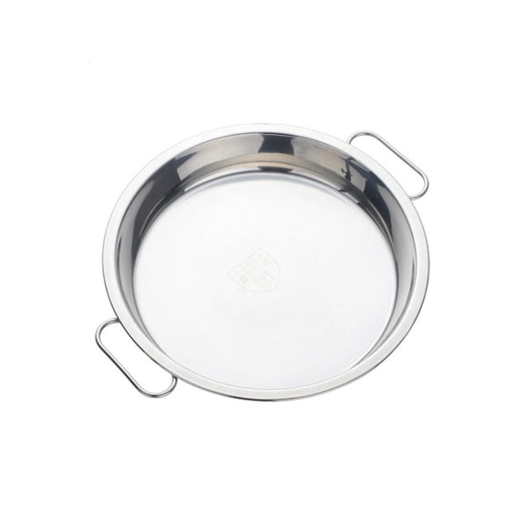 SDFGTstore Stainless Steel Pan with Handle Restaurant Tray Cake Dish Kitchen Serving Tray