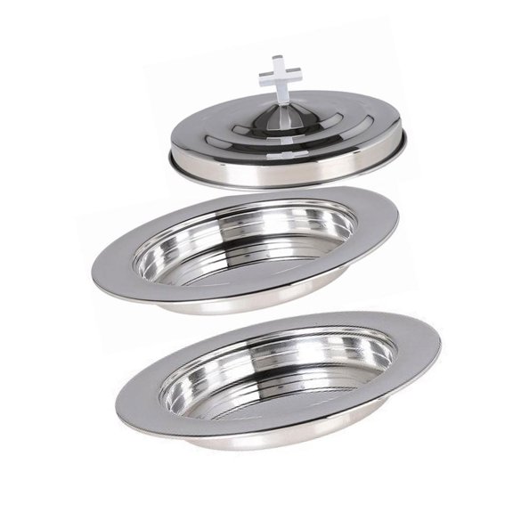 SDFGTstore Stainless Steel Stackable Chalices Tray For Mass Event Use Church Accessories