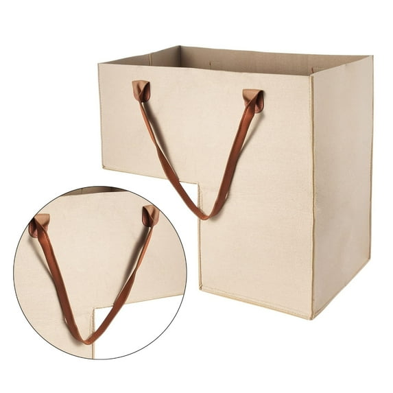 SDFGTstore Stair Storage Bag with Handles Felt L-Shape Large Capacity Clothes Organizer