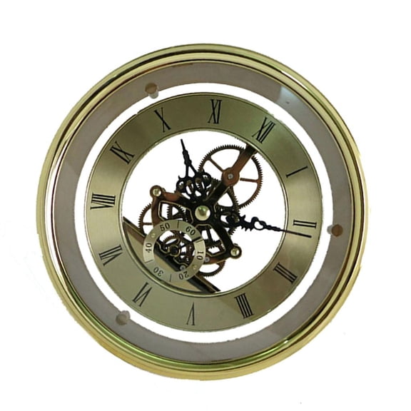 SDFGTstore Stylish Gold Silver Clock Lens with Clear Perspective Clock Head, Compact and Lightweight, 149mm Size