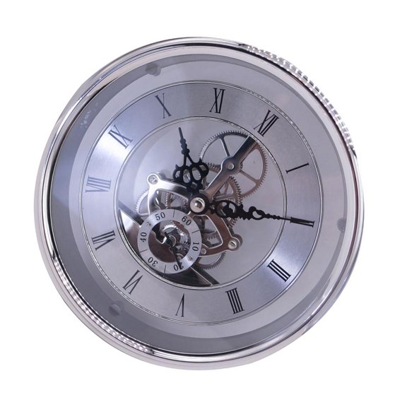 SDFGTstore Stylish Gold Silver Clock Lens with Clear Perspective Clock Head, Compact and Lightweight, 149mm Size