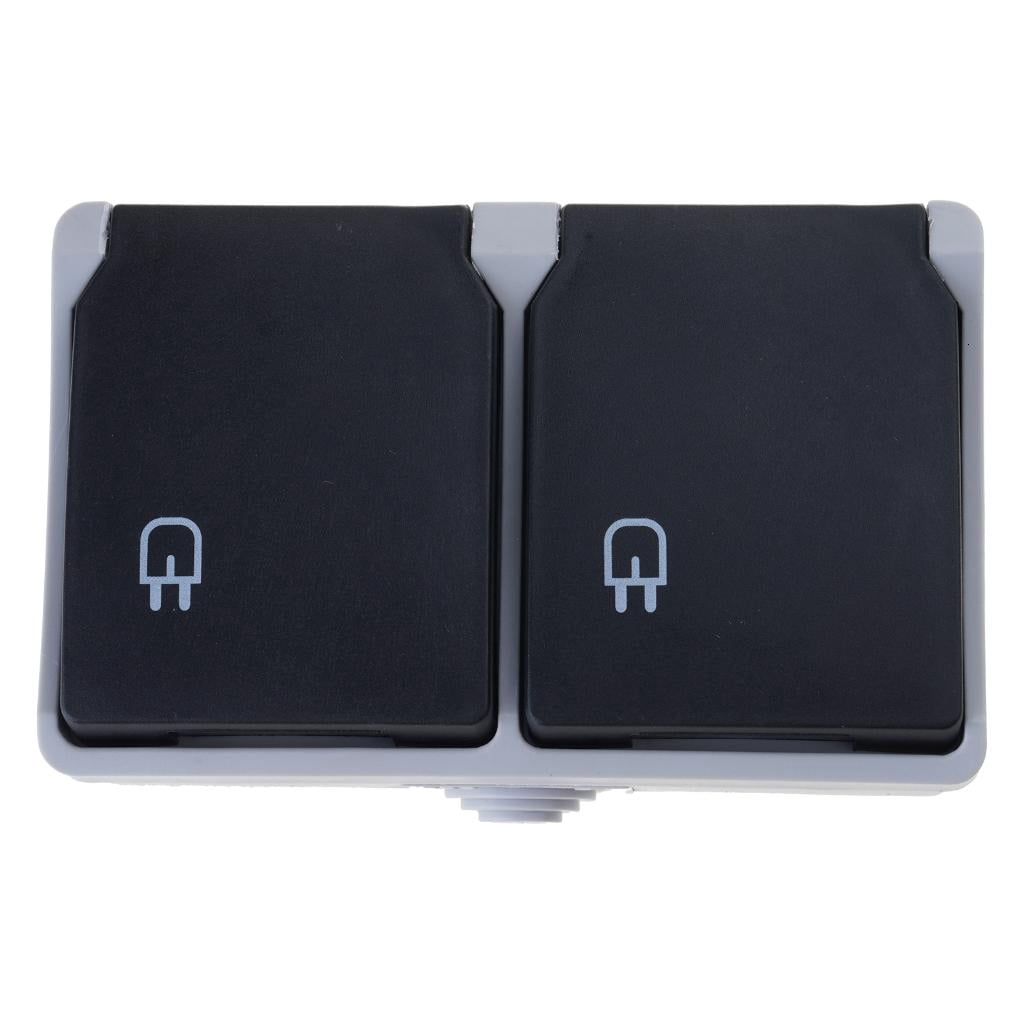 SDFGTstore Surfaces Type 2 Gang Wall Electrical Socket Replacement Two ...