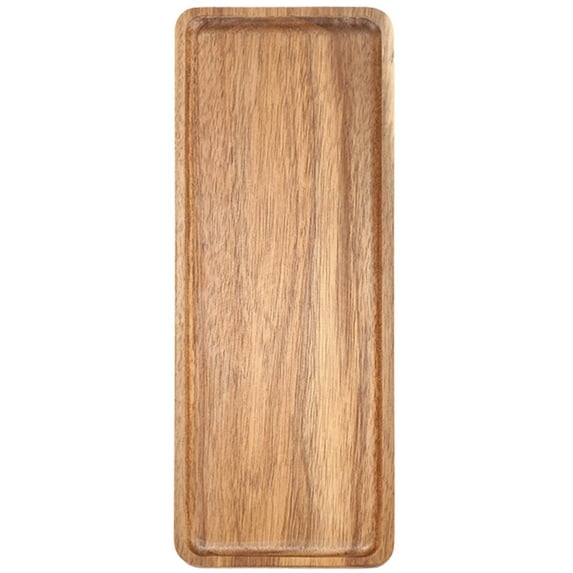 SDFGTstore Sustainable Wood Serving Tray Kitchen Supplies for Simplistic Home Decoration