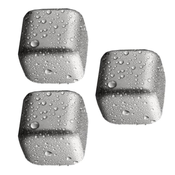SDFGTstore Titaniums Ice Rock For Beverage Fast Temperature Control Whiskey Stone Metal Cooling Cubes for Cocktails