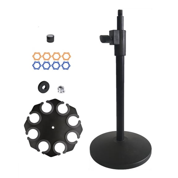 SDFGTstore Tool less Installation Mic Clamp Octagonal Design Plus 130mm Metal Plate