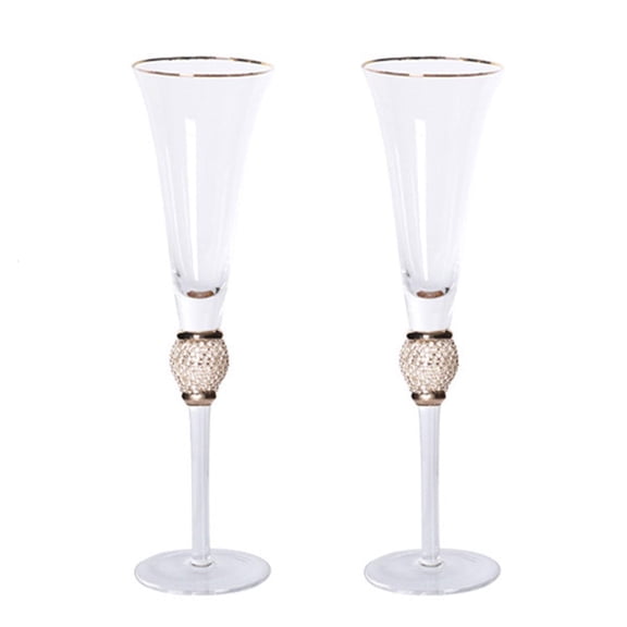 SDFGTstore Transparent Champagne Flute Champagne Mug Glass Material Champagne Cocktail Cups