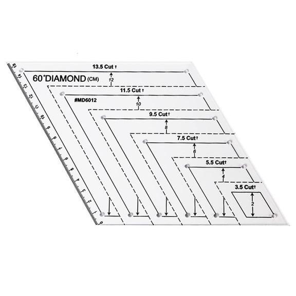 SDFGTstore Transparent Quilting Sewing Patchwork Ruler Measuring Template Hexagon Tailor