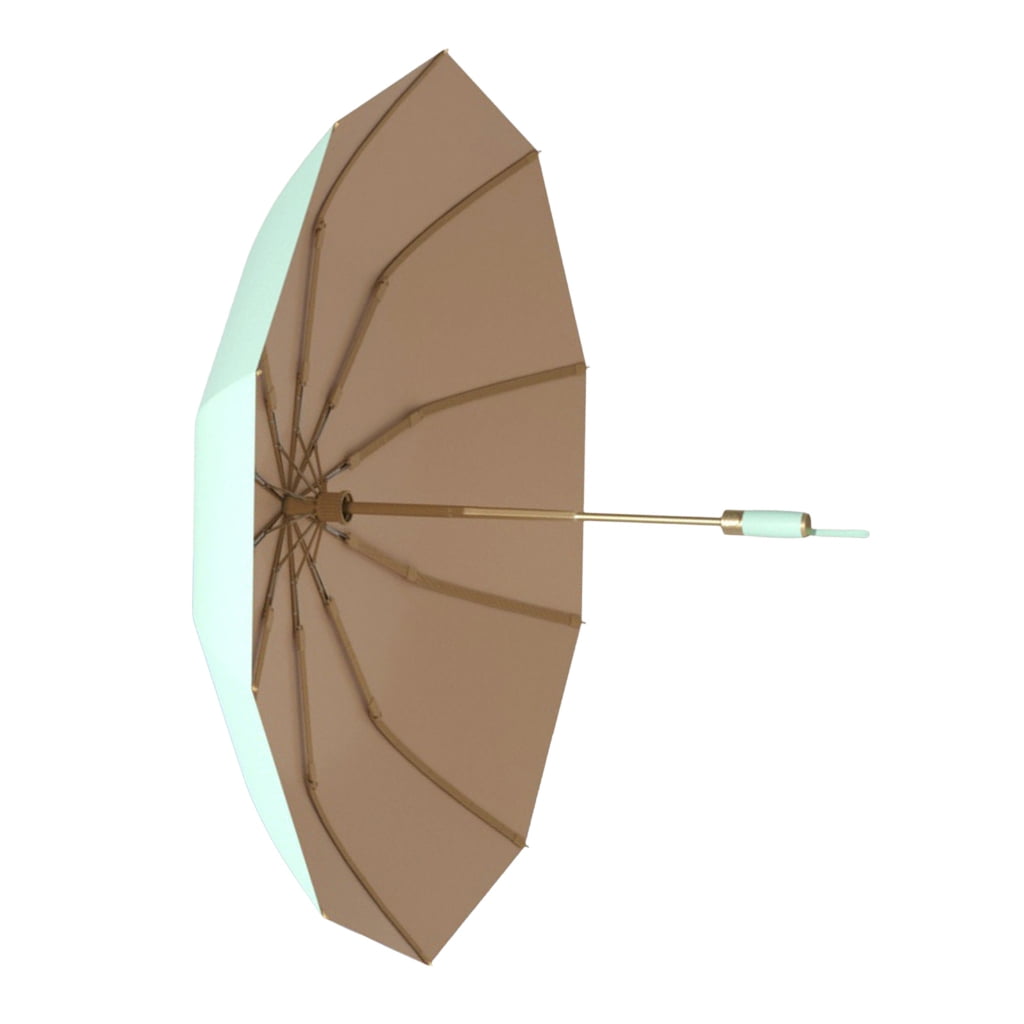 SDFGTstore Travel Umbrellas Auto Open Close Golden Handle Ergonomic Sun Rain Protections