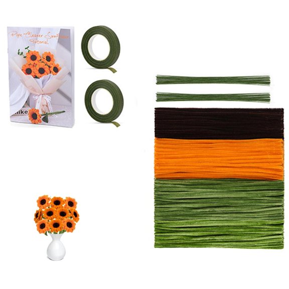 SDFGTstore Tulips/Sunflowers Bouquet Crafting Kits Artificial Flower Making Accessories