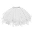 thumbnail image 1 of SDFGTstore Tulle Skirt Carnivals Layered Tulle Tutus Skirt Highs Waist Pleated Midi Skirt, 1 of 8