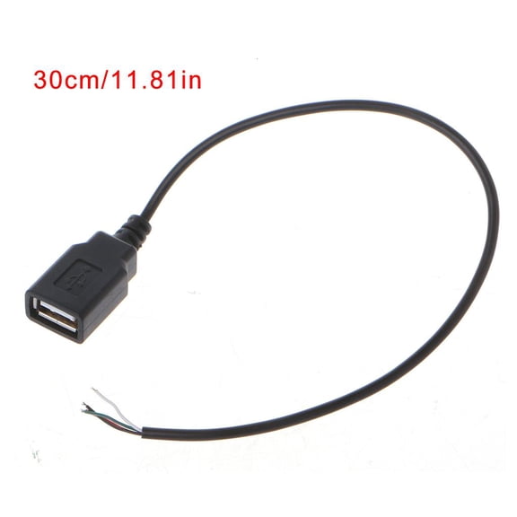 SDFGTstore USB 2.0 Type A Female Jack 4-Wire Data Charge Power Pigtail Cable Connector DIY
