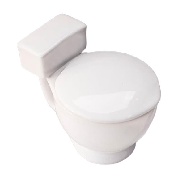 SDFGTstore Unique Toilet Shaped Ceramic Mug For Humor Lover With Ergonomic Handle Easy To Cleaning Drinking Cup Funny Gift
