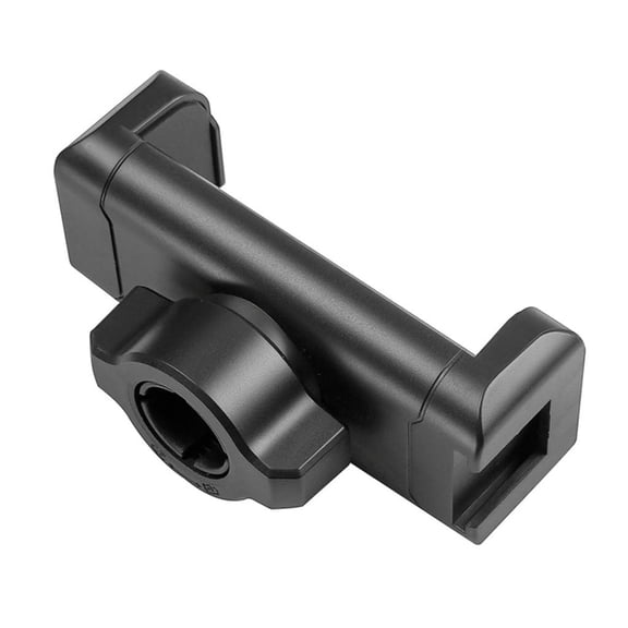 SDFGTstore Universal 17mm Ball Head Phone Clip with Cold Shoe Mount Adjustable Phone Holder for Live Streaming Tripods Accessories