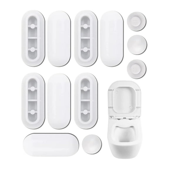 SDFGTstore Universal Toilet Support Plugs Stabilizers, Easy to Install for Most Toilets