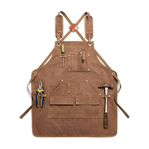 SDFGTstore Utility Tool Apron with Spacious Pockets Adjustable Strap for Various Crafts