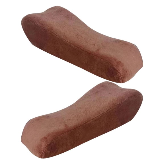 SDFGTstore Velvet Computer Arm Cushion Extra Thick Padding Ergonomic Designs For Office Chairs Lumbar Support & Extended Comfort